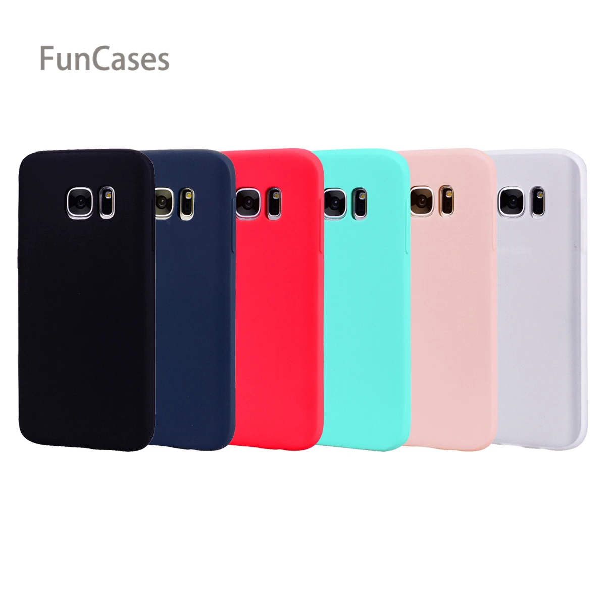 

Slim Case sFor Hoesjes Samsung S6 Soft TPU Back Cover Cove Squishy Half Wrapped Case sFor Samsung Galaxy S6 G920F Telefonu Cove