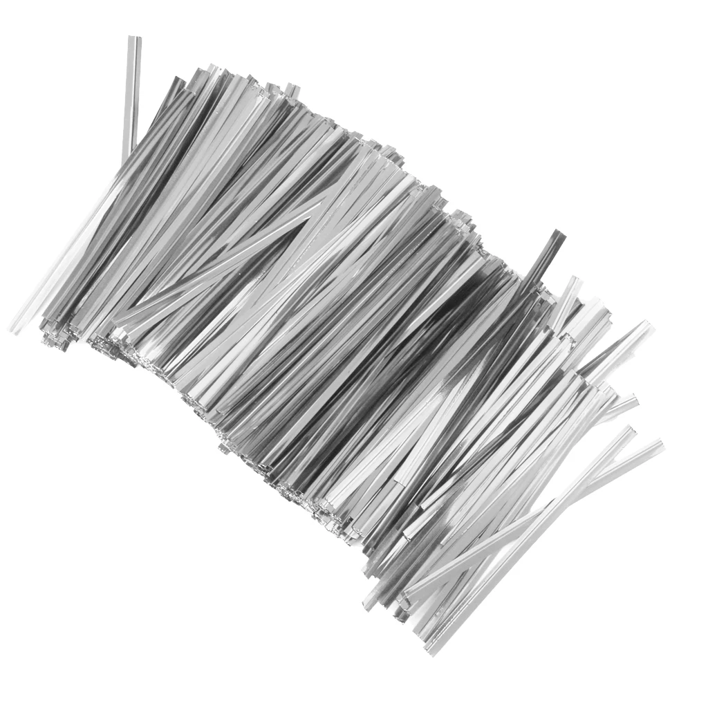 800 Pcs Metallic Twist Ties Perfect for Candy Bread Bag Tie Wedding Cookie Gift Buffet Supply Valentine Chocolates