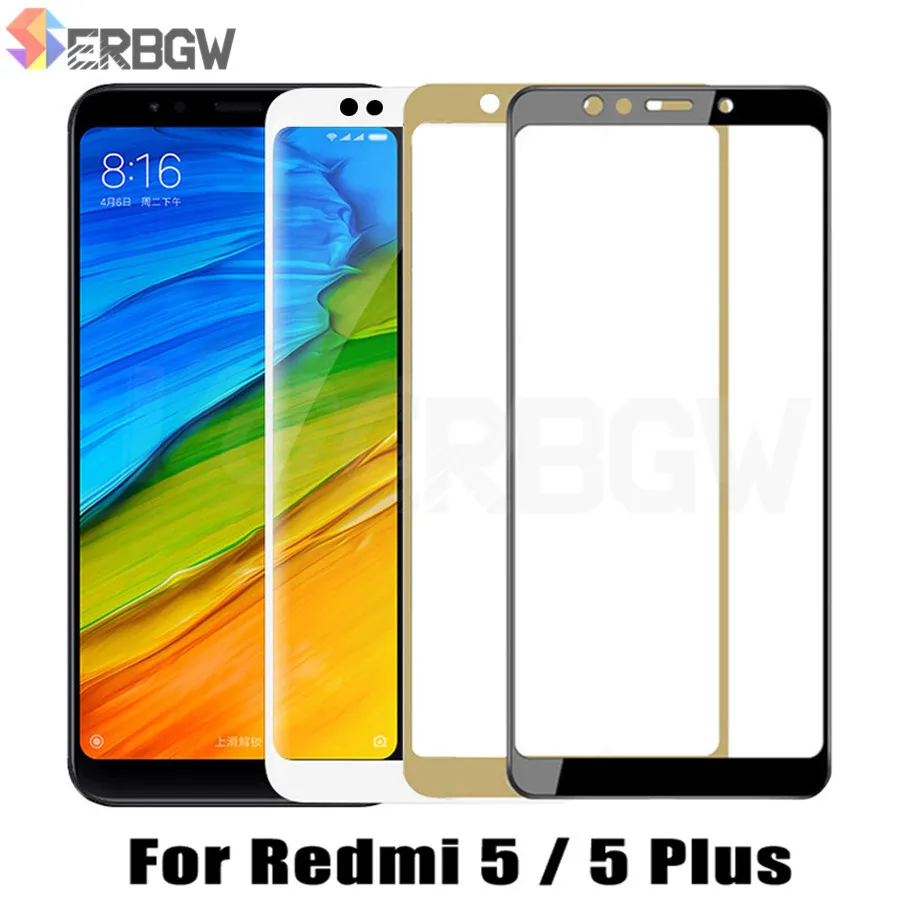 9H Tempered Protective Glass For Xiaomi Redmi 5 5Plus Full cover Screen Protector For Redmi5 Plus Redmi5Plus safety Glass Film afbeelding