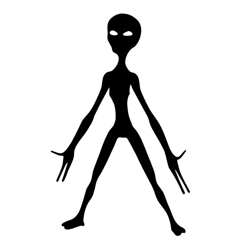 

9.5*15CM Funny Alien Cartoon Car Stickers Motorcycle Decals Decorative Stickers Car Styling C2-0386