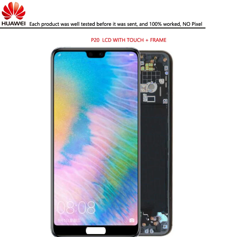 

Huawei P20 LCD Display Touch Screen Digitizer Assembly EML L29 L22 L09 AL00 For Huawei P20 LCD With Frame Replacement