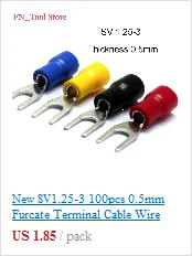 Новые 1000 штук E7508 трубчатые провода коннектора, электрические провода обжимные наконечники для кабеля мм2 22AWG провода
