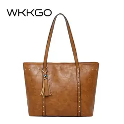 WKKGO повседневные женские Сумки С Короткими Ручками Tote Shopping Shoulder женские Джокер сумка-мессенджер сумка через плечо женская клатч с