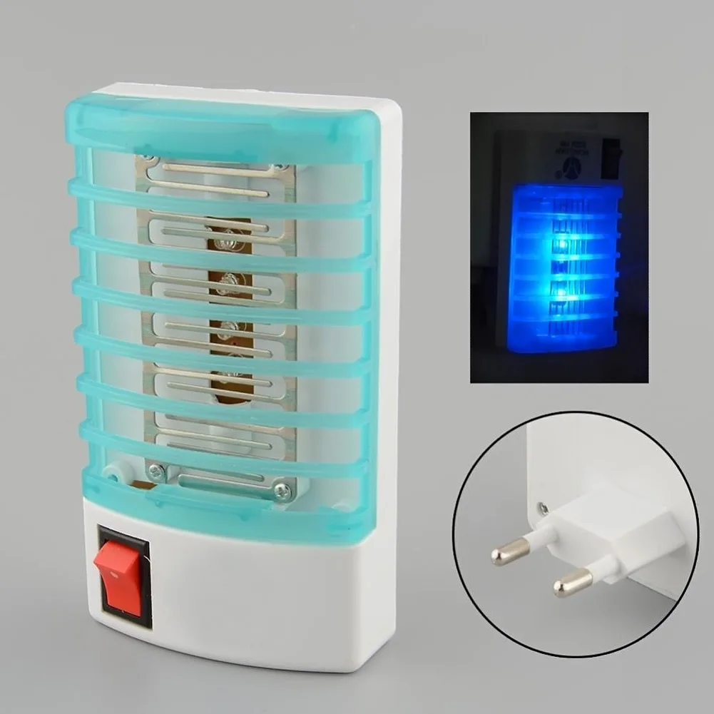 220V Home Practical LED Socket Electric Mosquito Repellent Fly Bug Insect Killer Trap Night Lamp