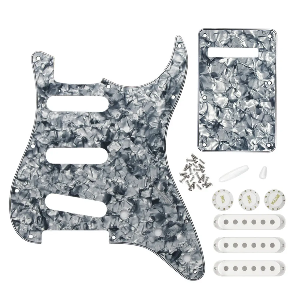 11 Holes SSS Strat Guitar Pickguard Plate/Back Plate/ Single Coil