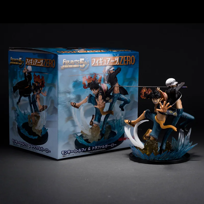 Аниме One Piece Luffy & Trafalgar Law экшн фигурка Коллекционная модель игрушка 18 см|one piece