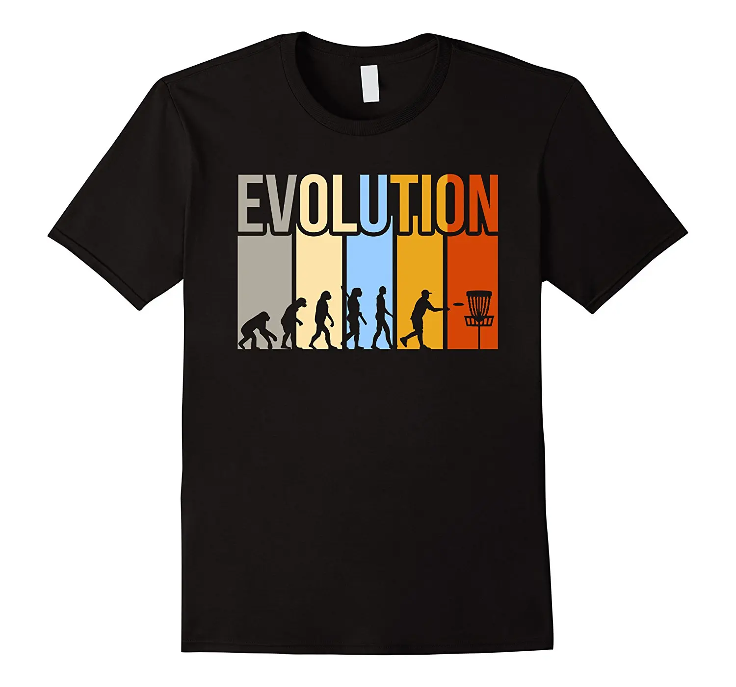 2019 New Hot Sale Men T-shirt Vintage Disc Golfs Evolution T-shirt