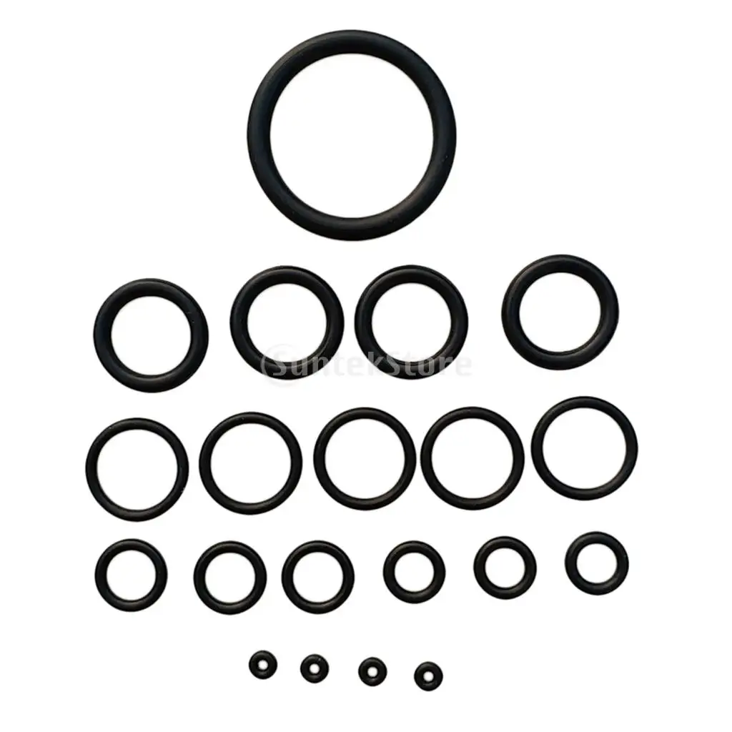 20Pcs/Set Dive O Rings with Case for Technical Scuba Diving Snorkeling BCD Tank Hose Regulator