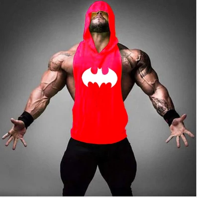 

SHUAIKU bodybuilder vest fitness beast tank top sports bra hoodie weight lifting undershirt