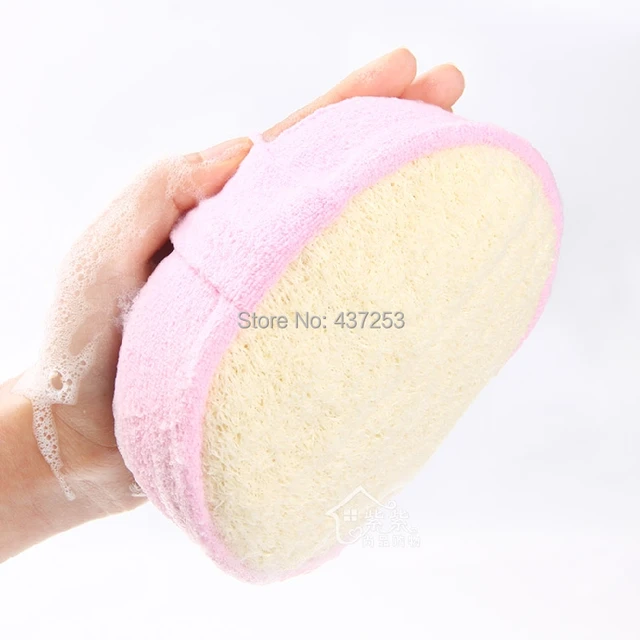 natural loofah luffa bagnoschiuma strofinare spugna da bagno guanto esfoliante pulire telo da bagno bagno ai