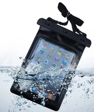 Negro 100% bolsa impermeable del bolso seco de la manga case de protección de alta calidad bolsa de transporte para ipad tablet aparato electrónico accesorio
