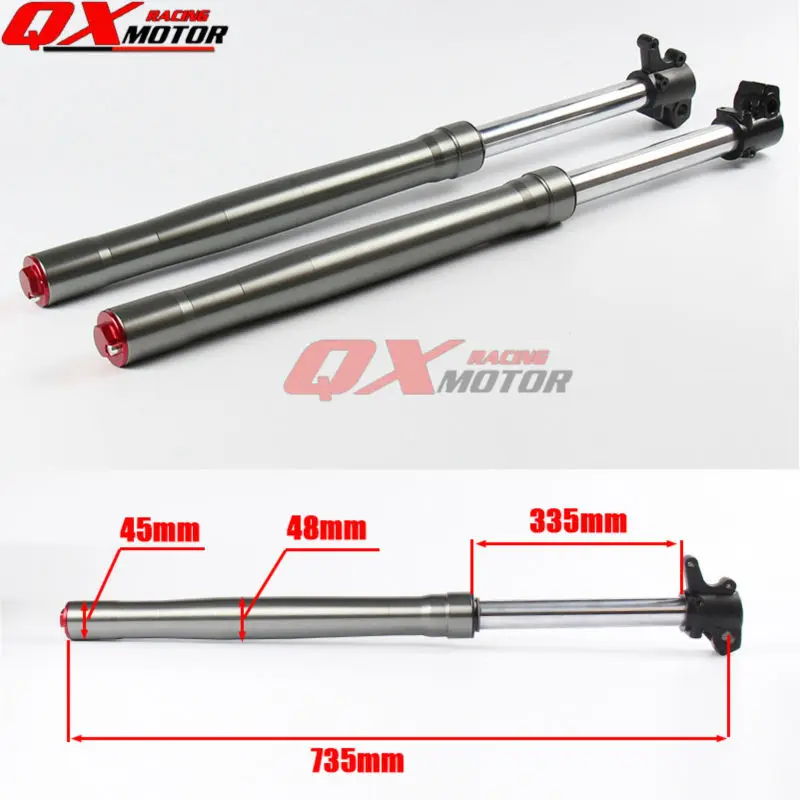 45X48X735mm High Quality Dirt Pit Bike Front Fork shock absorber For
