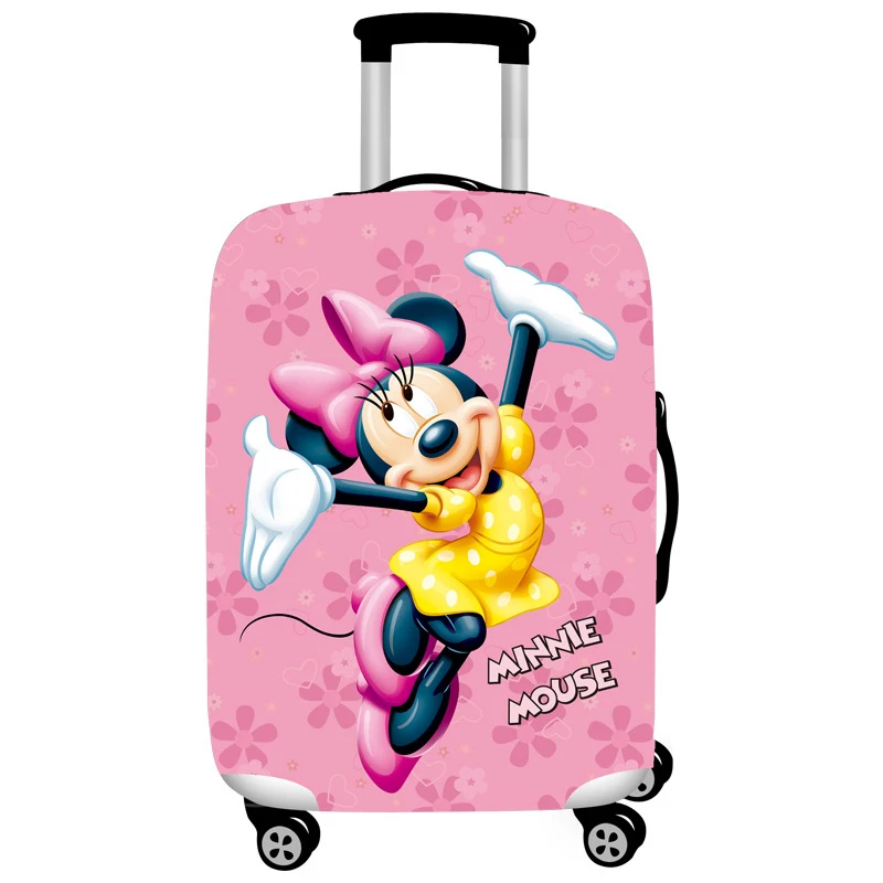 Эластичный Чехол для багажа с рисунком Микки, пылезащитный чехол 18-32 дюймов, чехол для тележки, защитные чехлы, аксессуары для путешествий