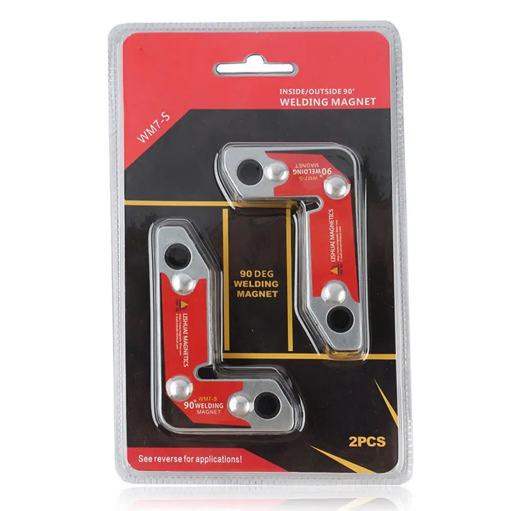 

ANENG 2pcs WM7-S Soldering Locator welding Magnets Strong Dual-Use Magnetic Holder Internal and external right Angle fixator