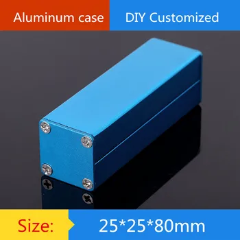 

Mini aluminum amplifier chassis/ Mobile power shell / instrument enclosure /AMP Enclosure / case / DIY box (25*25*80 mm)