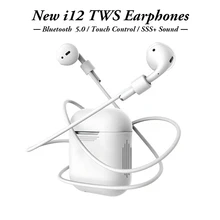 

i12 i10 TWS Bluetooth Wireless Earphone Touch Earbuds TWS i10 Earphones with Charger For iPhone x 8 Samsung s9 Sony Head phones