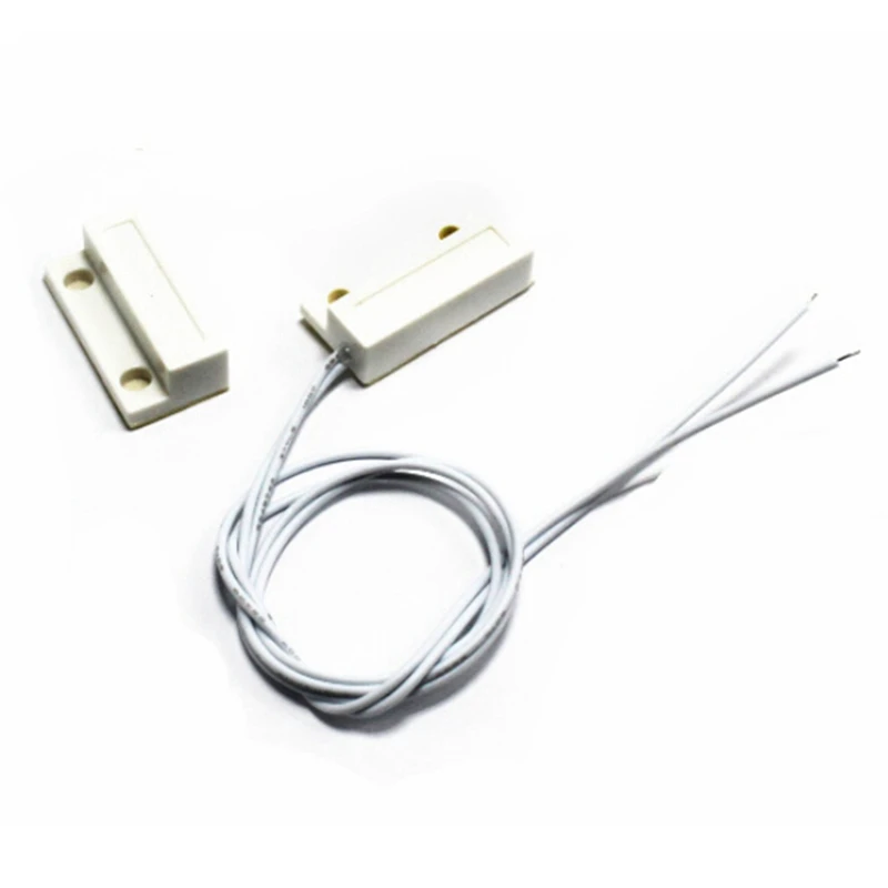

Wired Window Magnetic Contact Sensor Detector Switch For Home Alarm Security Plastic Contact Sensor For Alarm