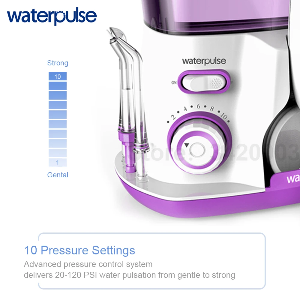 Waterpulse V300R ирригатор капельный полив с 5 советы полости рта электрические