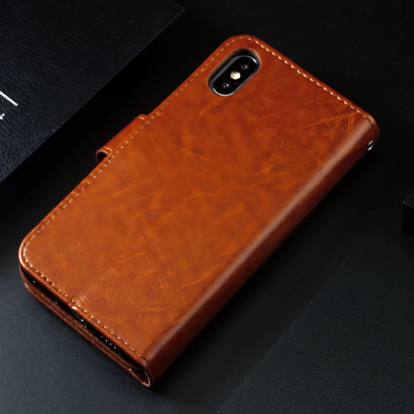 HAISSKY Case For iPhone X Xs Max Xr Leather Luxury Wallet Card Case Flip Cover For iPhone 7 8 Plus 6 6s Plus 5 5s SE Phone Case