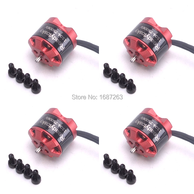 4 шт./лот 1104 7500KV 2 3S бесщеточный двигатель для iX2 90 мм Q90 Mini FPV Racer Racing Drone Запчасти