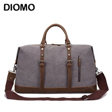 Мужские дорожные сумки DIOMO, Холщовая Сумка для багажа, сумка для путешествий на выходные, вместительная сумка с плечевым ремнем