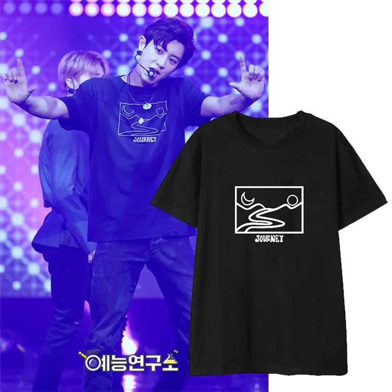 Футболка EXO CHANYEOL для концерта хлопковая футболка мужчин и женщин новинка летняя