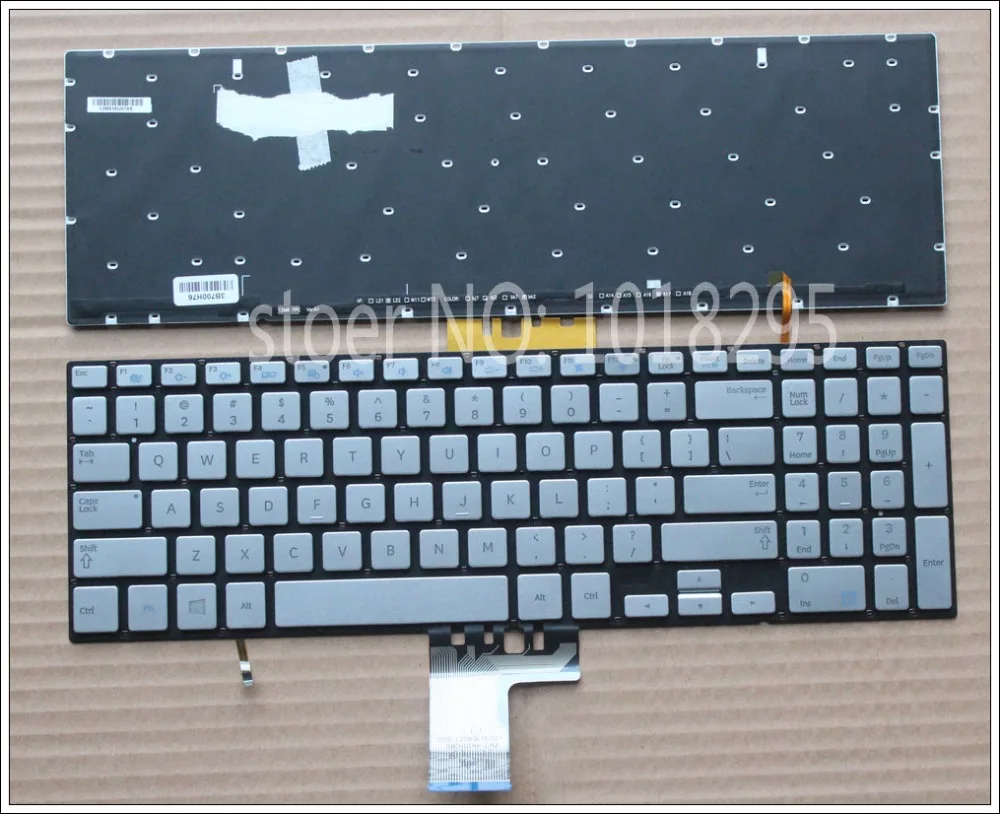 Новая клавиатура для ноутбука samsung 770Z5E NP770Z5E 780Z5E NP780Z5E NP880Z5E NP670Z5E 670Z5E с серебристой подсветкой