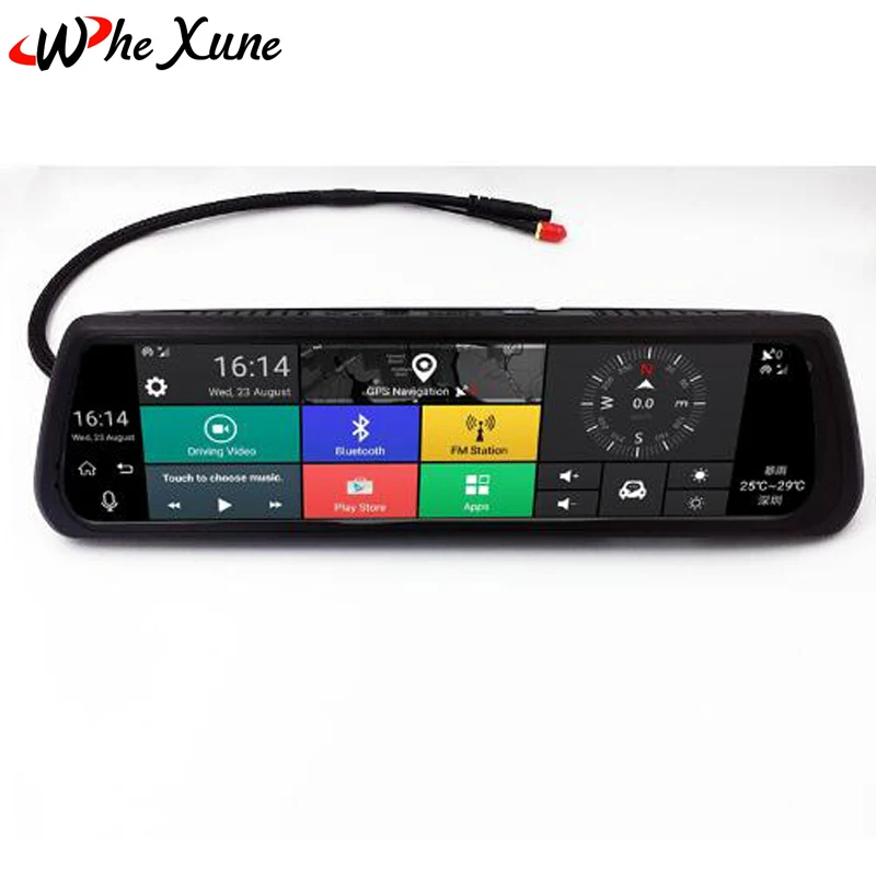 WHEXUNE 4G 10 дюймов Android 5 1 сенсорный IPS специальная автомобильная DVR камера зеркало