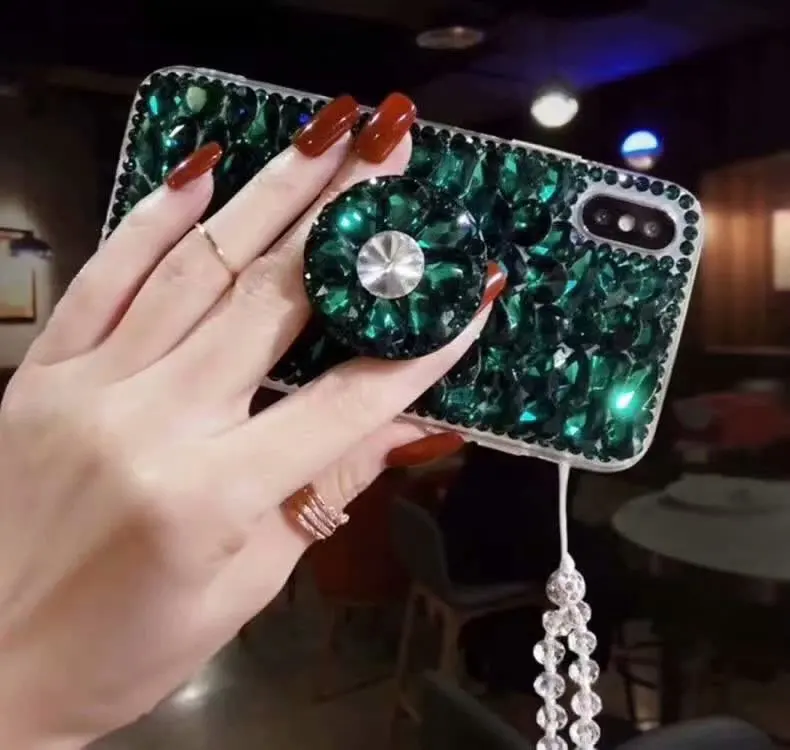 Чехол для телефона со стразами чехол для iPhone 7 8 6 6s X Plus XR XS MAX 3D Кронштейн чехол для iPhone XS MAX Чехлы для iPhone7 Coque