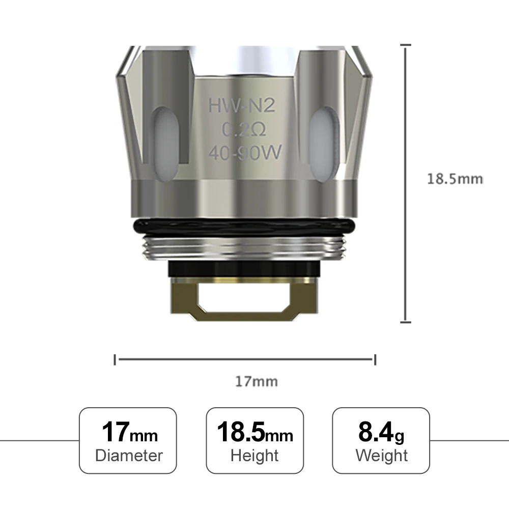 Оригинальный Eleaf HW M2 N2 0.2ohm катушка испаритель головки для электронной сигареты
