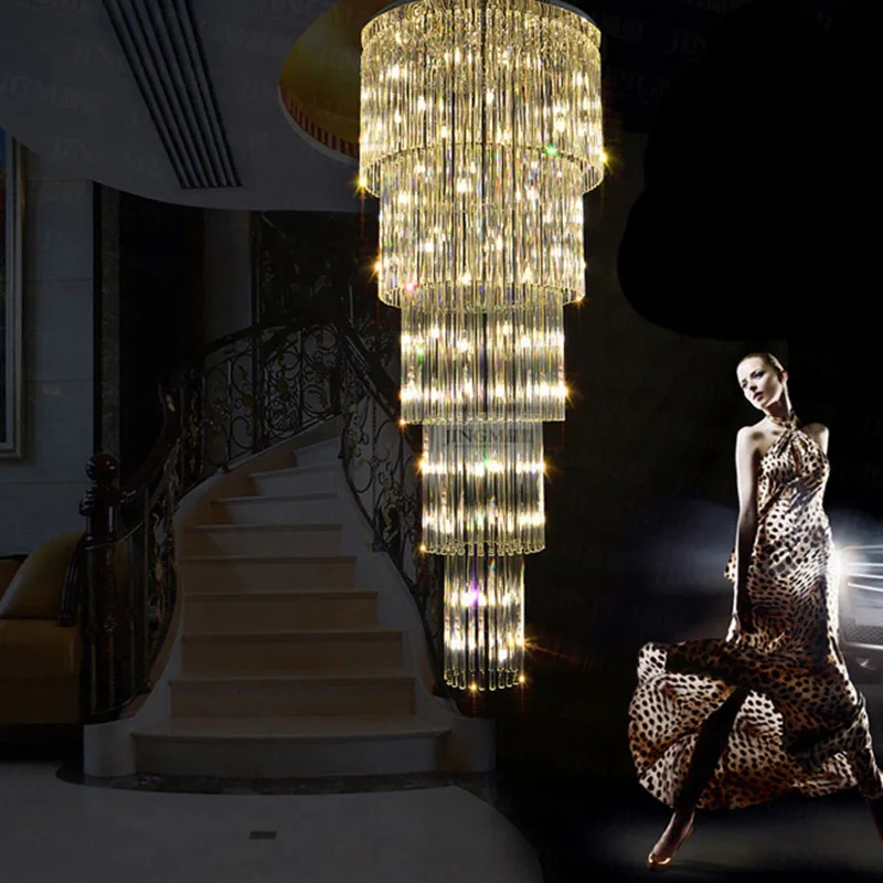Современный светодиодный светильник FUMAT K9 для гостиной, хрустальные люстры, роскошный светодиодный светильник для лестницы, спальни, отеля