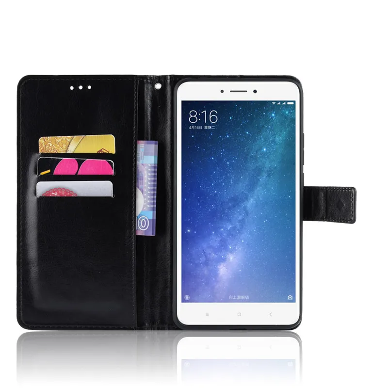 xiaomi leather case Xiaomi Mi Max 2 Case Flip Luxury Wallet PU Leather Back Cover Bag Phone Case For Xiaomi Mi Max 2 Max2 MiMax2 Global Version 6.44 best flip cover for xiaomi