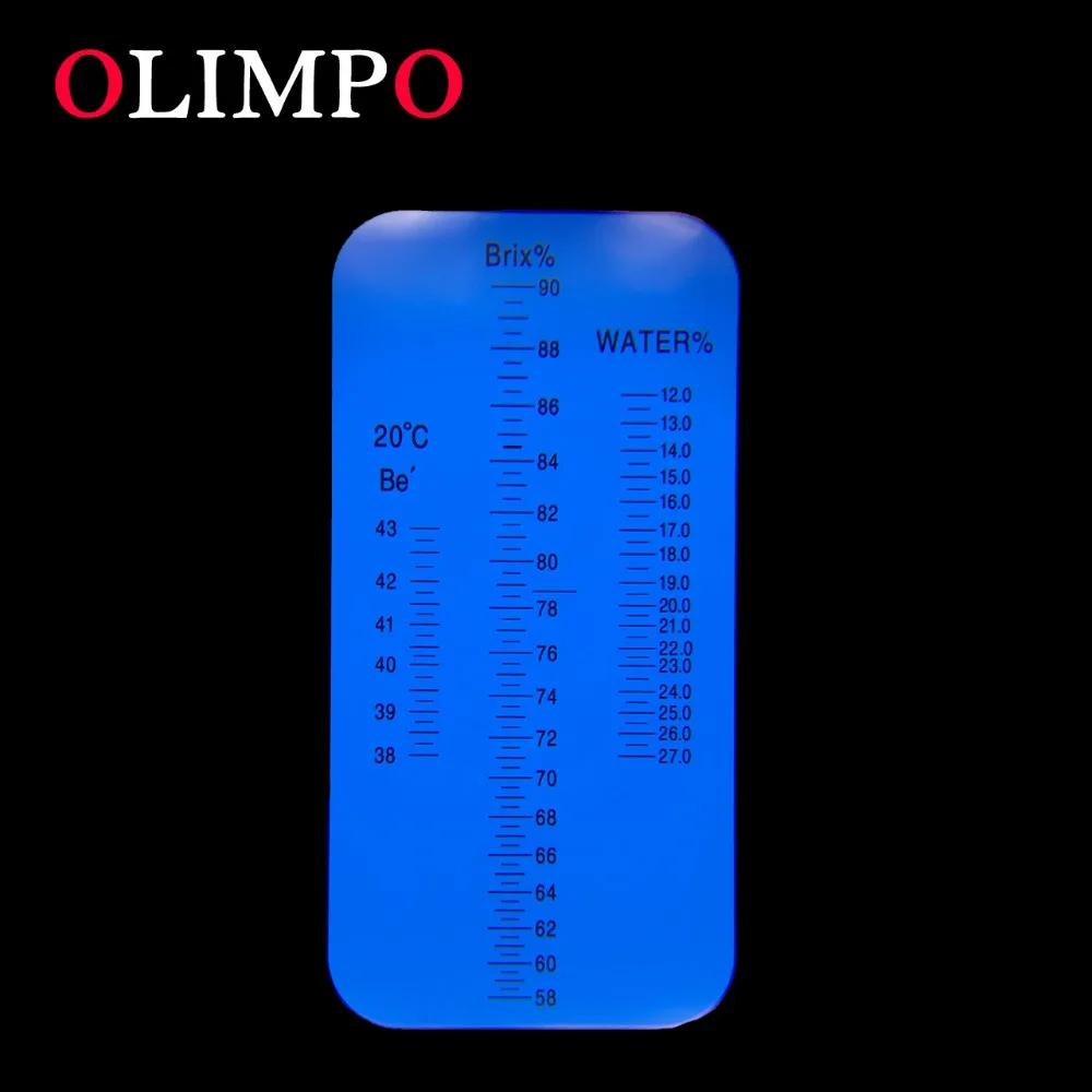 Продажа Olimpo рефрактометр для мёда 58 90% Brix 38 43  C Be Baume 12 27% воды 3в1 весы тестер пчеловод варенья сироп контроль RH 5890BE