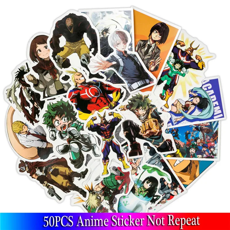 

50PCS Cute Anime Sticker Funny Cartoon Eagle Decal Sticker For Children DIY Luggage Laptop Motorcycle Skateboard Guitar Sticker
