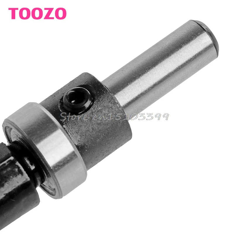 Концевая фреза Flush Trim верхний и нижний подшипник 1 "H X 1/4'' хвостовик