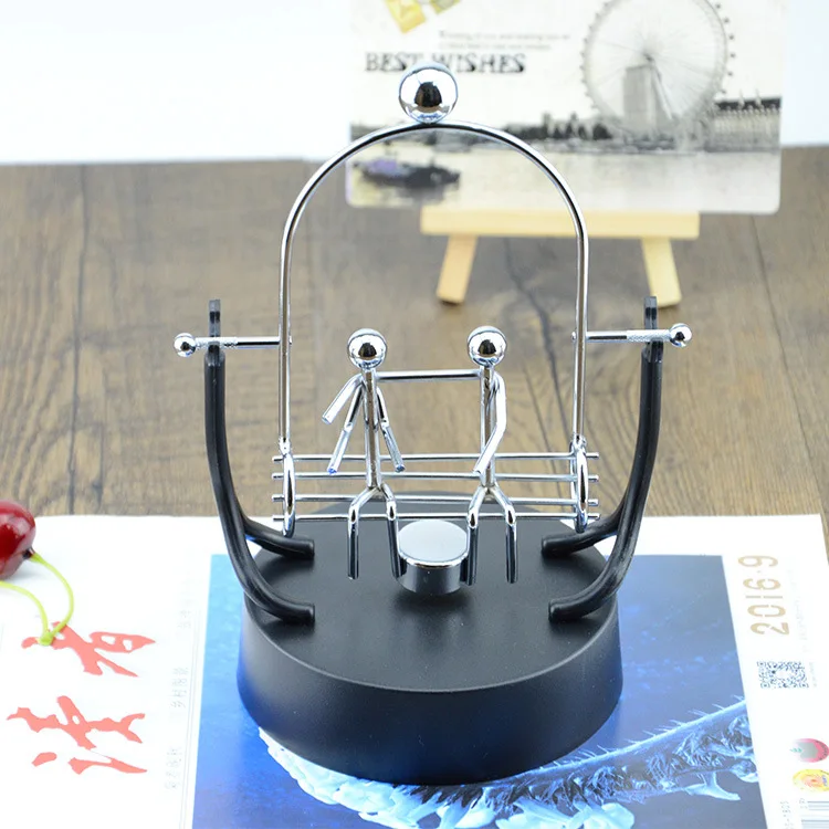 1PC Swing Metal Instrument Perpetual Wiggler Scientific Experiments Newton Cradle Energy Science Model Gift Ornaments ELZ 010 | Дом и сад