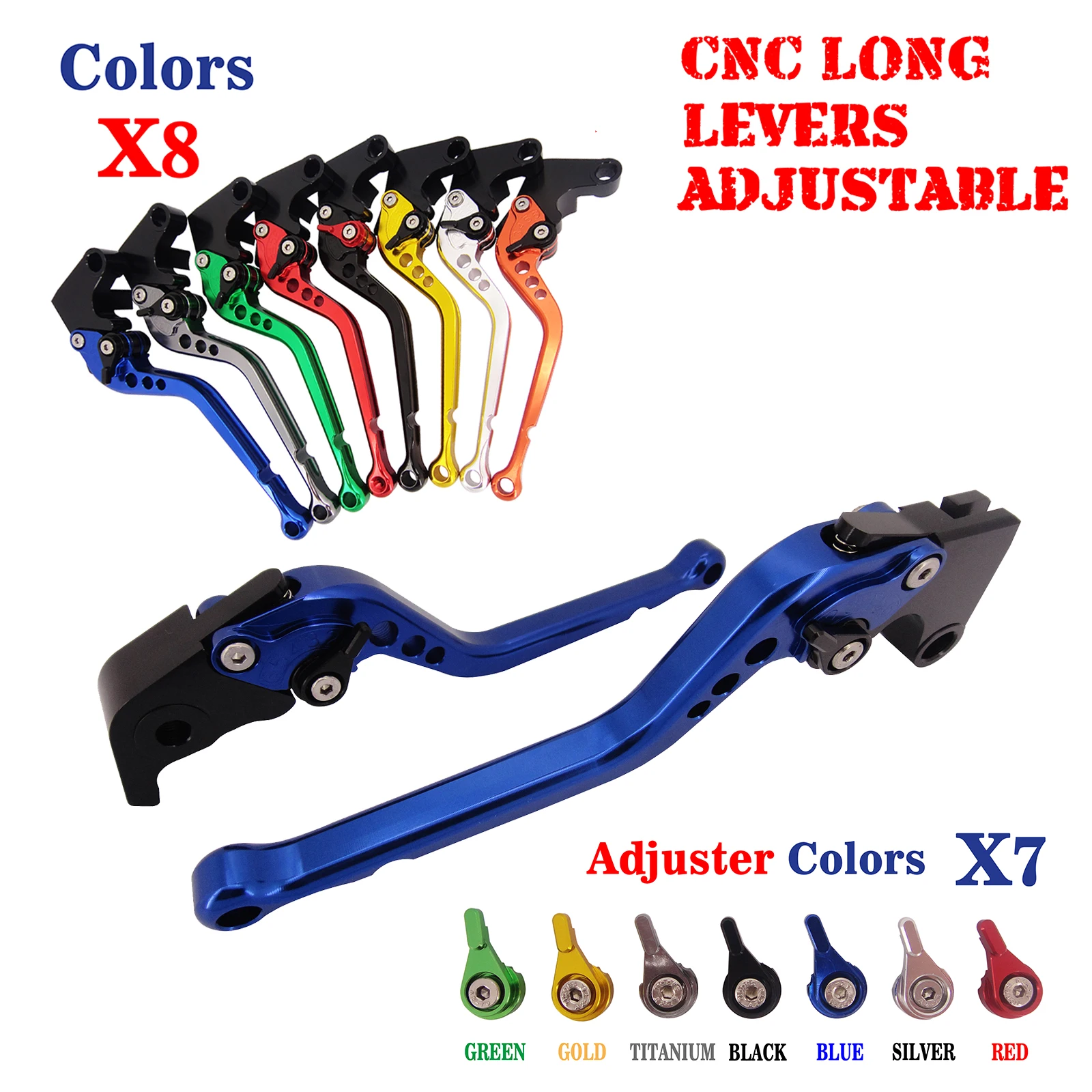 CNC Long Adjustable Brake Clutch Lever For Yamaha XJR400 1993 2007