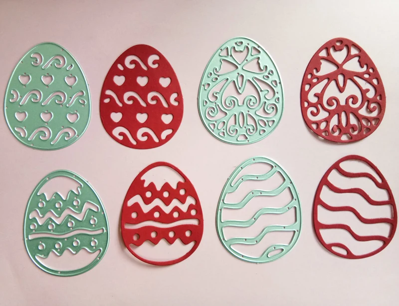 

4 Types design Easter egg frame Metal Cutting Dies Stencil for DIY Scrapbooking Photo Album Paper Card Decorative Craft Die cuts