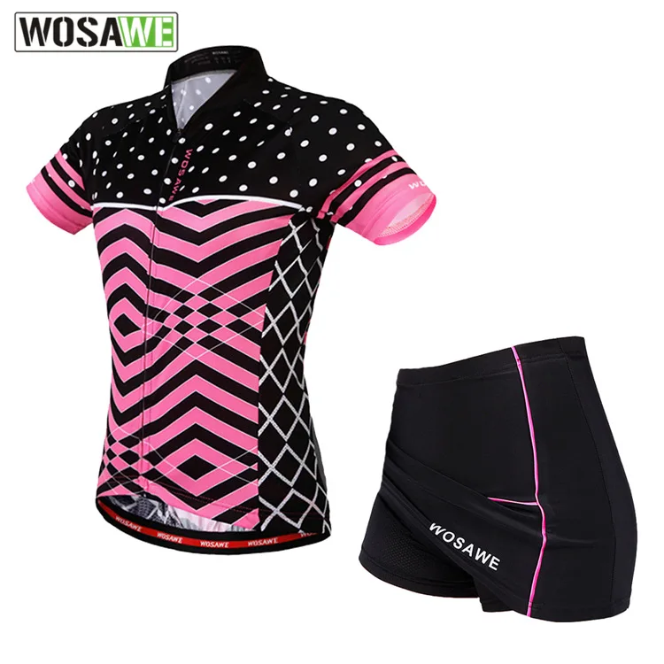 

GEL Pad Skirt Jersey Set For Women Cycling Jersey Bicycle Clothing Road Mountain Bike Short Sleeve Summer Breathable Shirt Skirt