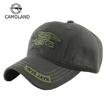Фирменная Новинка, бейсболка для женщин и мужчин с вышивкой, регулируемая армейская уличная тактическая бейсболка, Солнцезащитная шляпа, темно-синяя бейсболка