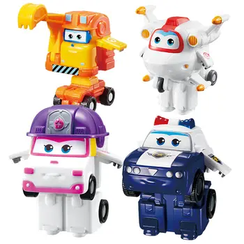 

New Season 5 Mini Super Wings Deformation Mini Airplane ABS Robot toy Action Figures Super Wing ZOEY/SCOOP Transformation toys