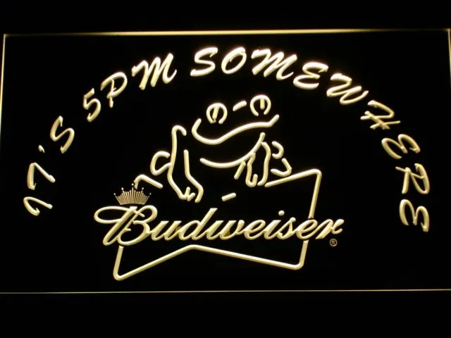 416 это 5 где-нибудь лягушка Budweiser светодиодный неоновая вывеска