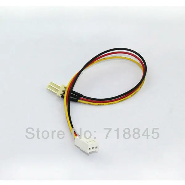 10pcs 12V 3-Pin Male to 3-pin Female PC Fan Power Extension Lengthen Cable