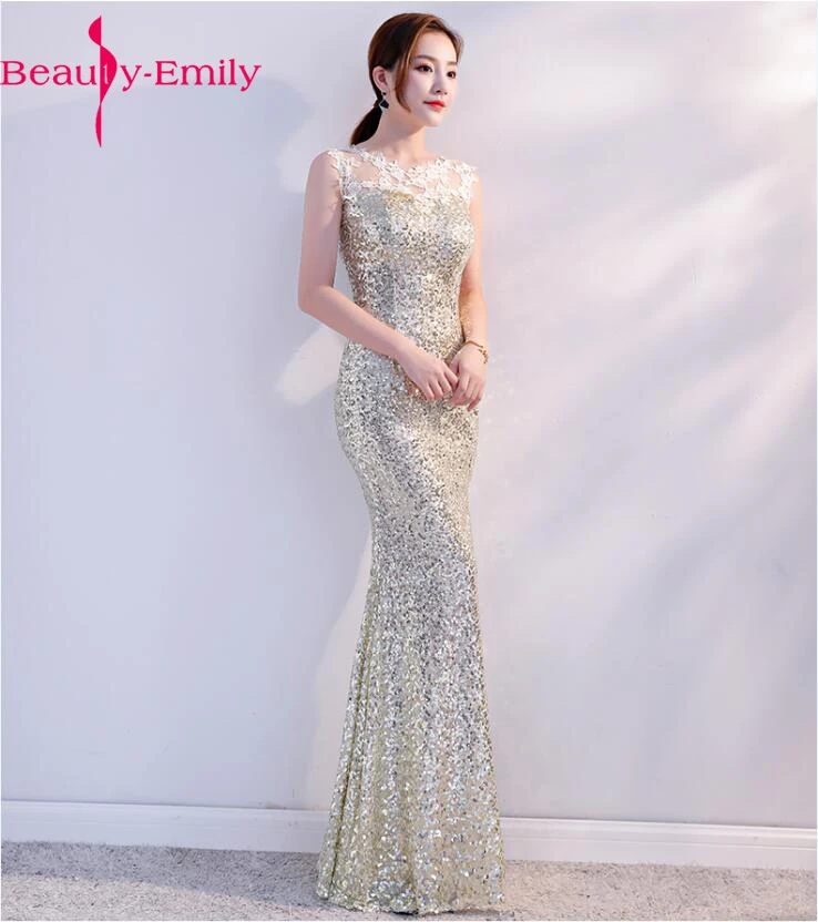 

Sequins Beading Evening Dresses Mermaid Long Formal floral Prom gown Dress 2019 New Style glory evening dress vestido de festa