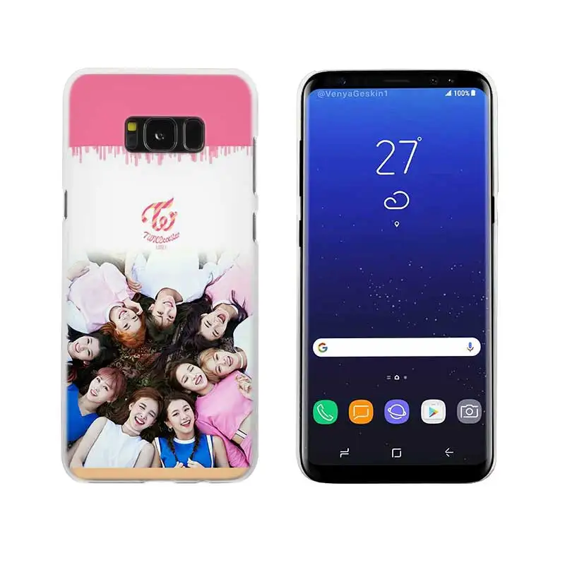 Twice Mina Momo Kpop прозрачный Note 10 9 pro Жесткий чехол для samsung Galaxy S4 S5 S6 S7 S8 S9 Plus Edge Mini s10 lite - Цвет: 04