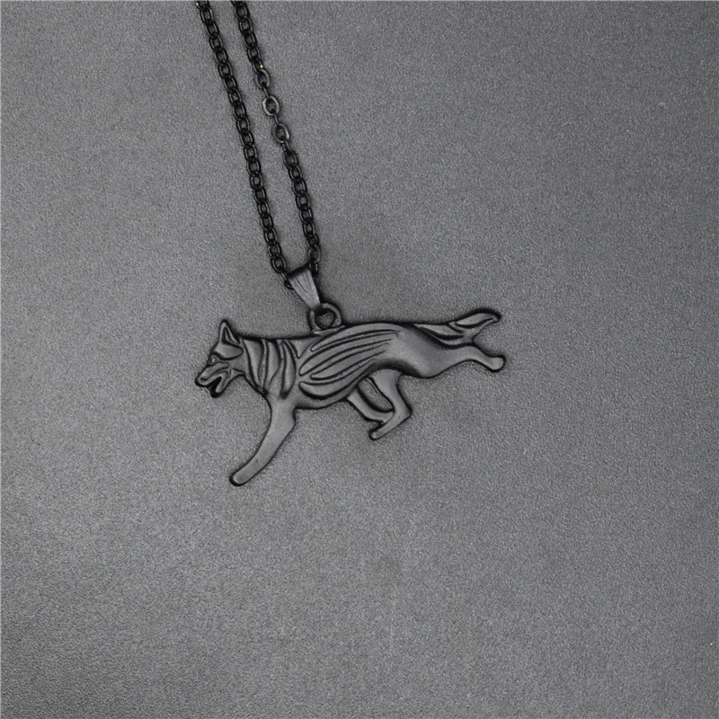 4 Colors New German Shepherd Charm Necklace Trendy Metal Dog Jewellery Pendant Women | Украшения и аксессуары