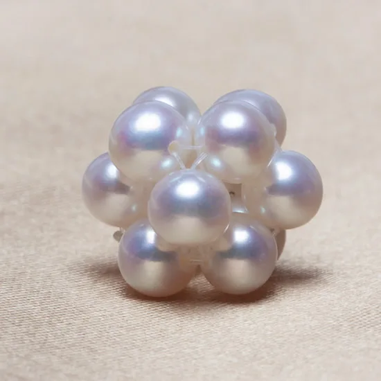 

Ball Cluster Cultured Pearl Beads,western, Freshwater Pearl, Round, natural, white, 3-5mm, Hole:Approx 2-5mm, Sold By PC
