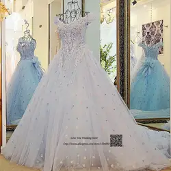 Vestido de Noivas 2017 Casamento винтажное свадебное платье кружевные бусины цветы на заказ свадебные платья свадебное платье принцессы 2017