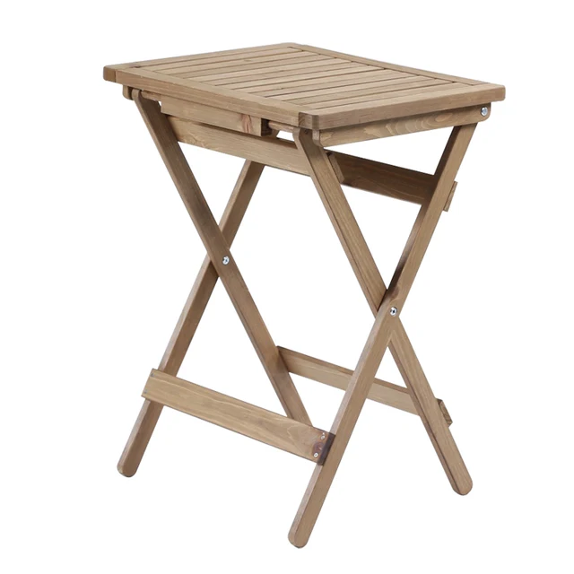 Natural Wood Outdoor Folding Table Garden Furniture Rectangle Natural Wood Outdoor Folding Table Garden Furniture Rectangle Foldable Portable For Indoor Camping Wooden