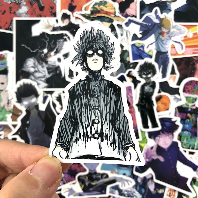 50 шт./упак. Mob Psycho»(«милый чудак» 100 граффити наклейки Mobu Сайко Hyaku для Чемодан ноутбук холодильник мотоцикл велосипед скейтборд